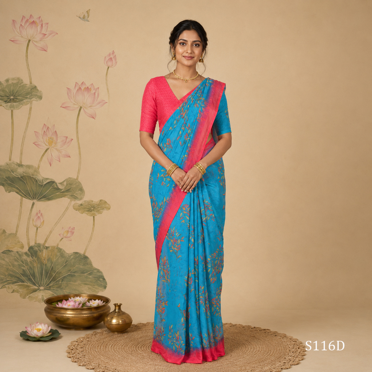 S116D.jpg Fancy Saree - Image 1