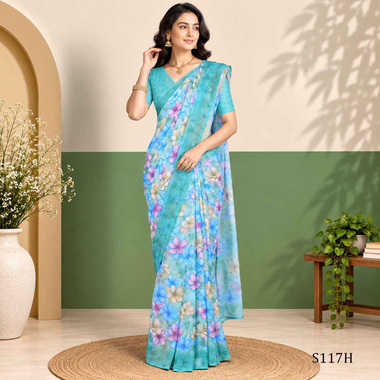 S117H.jpg2.jpg Fancy Sarees - Image 1