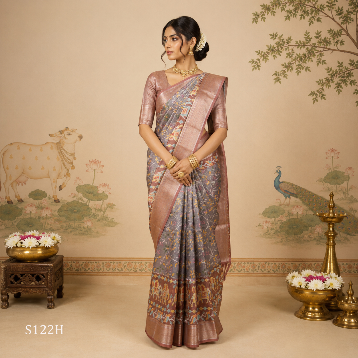 S122H.jpg Fancy Sarees - Image 1
