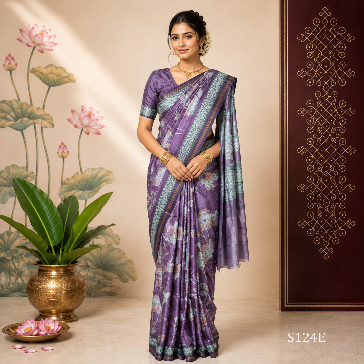 S124E.jpg Fancy Sarees - Image 1