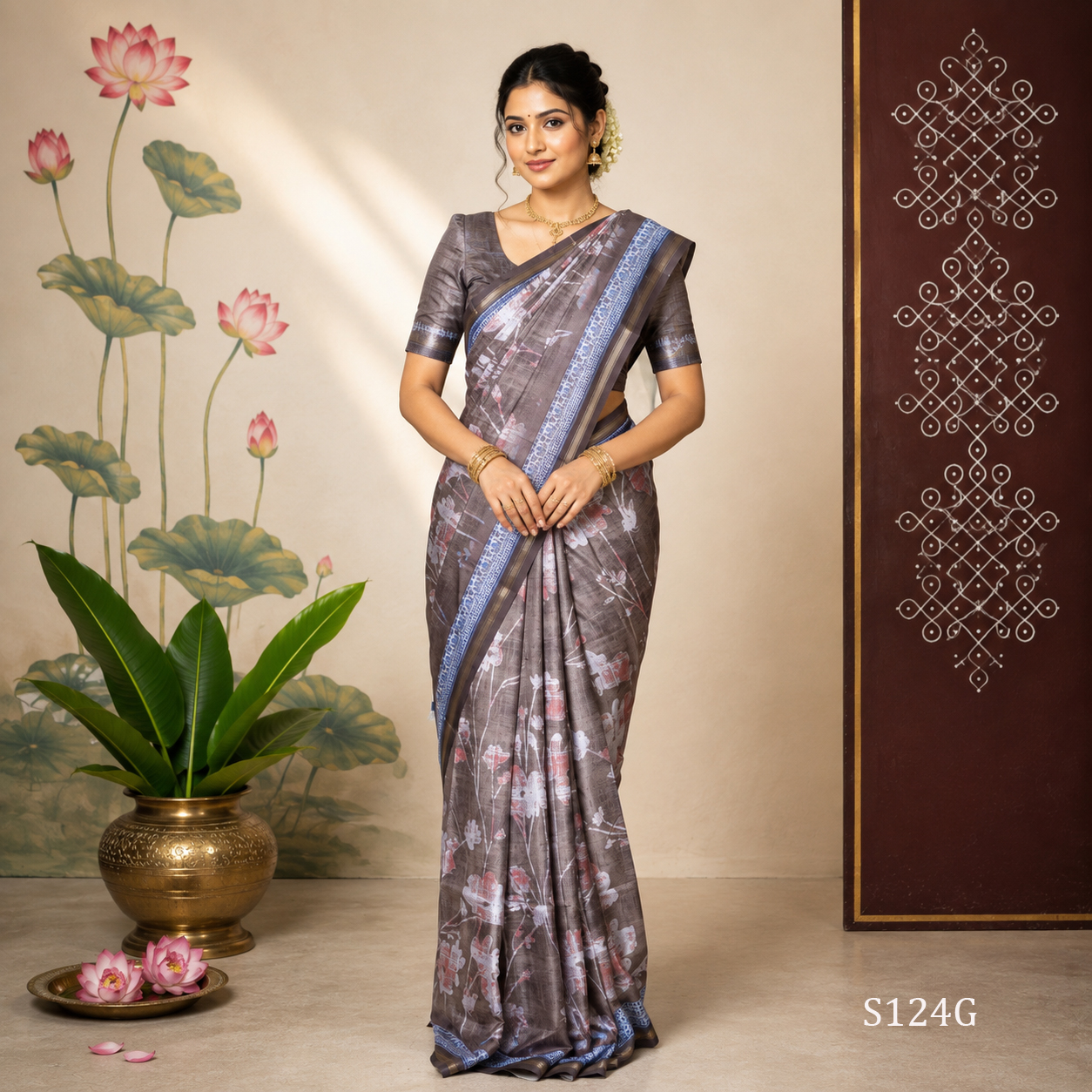 S124G.jpg Fancy Sarees - Image 1