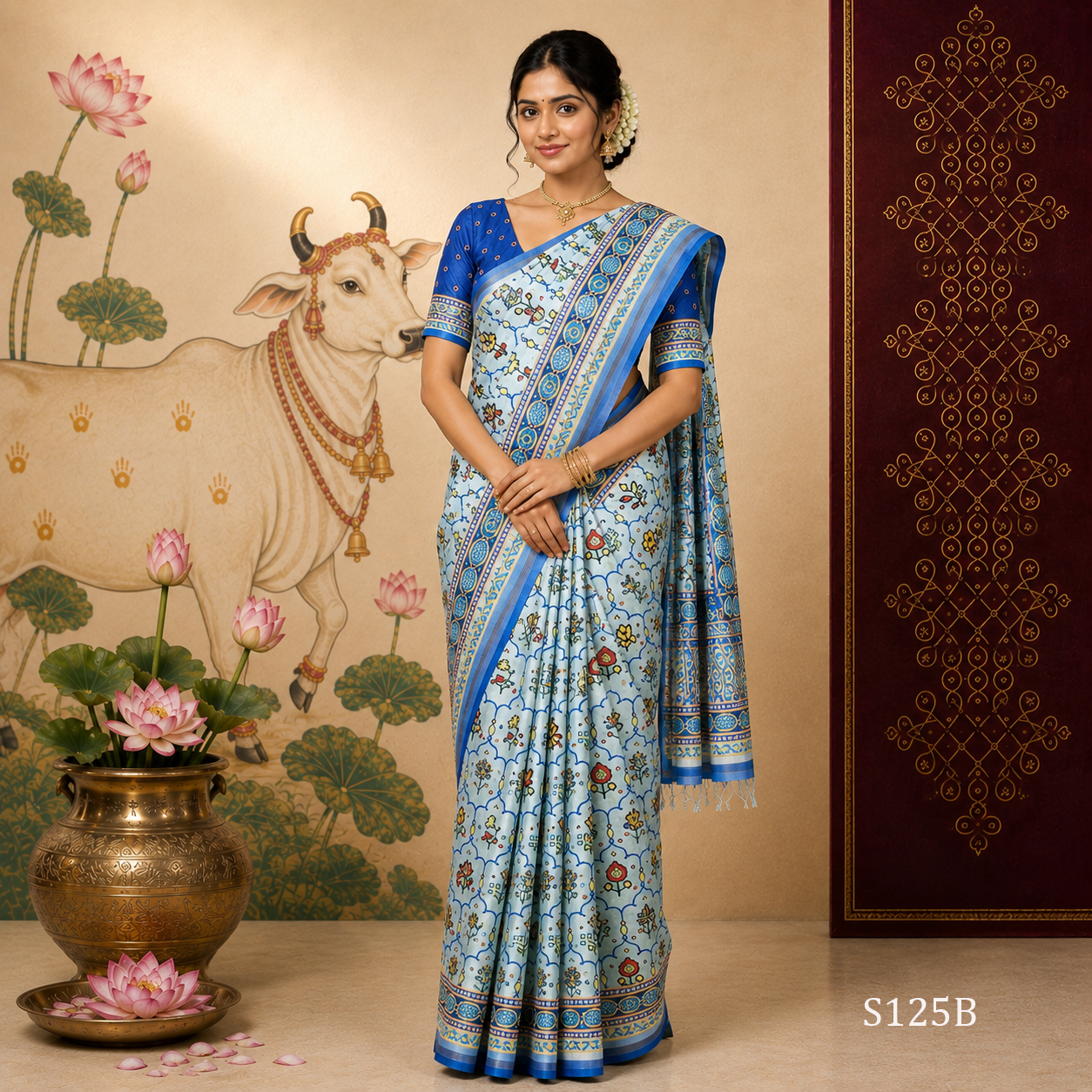 S125B.jpg Fancy Sarees - Image 1
