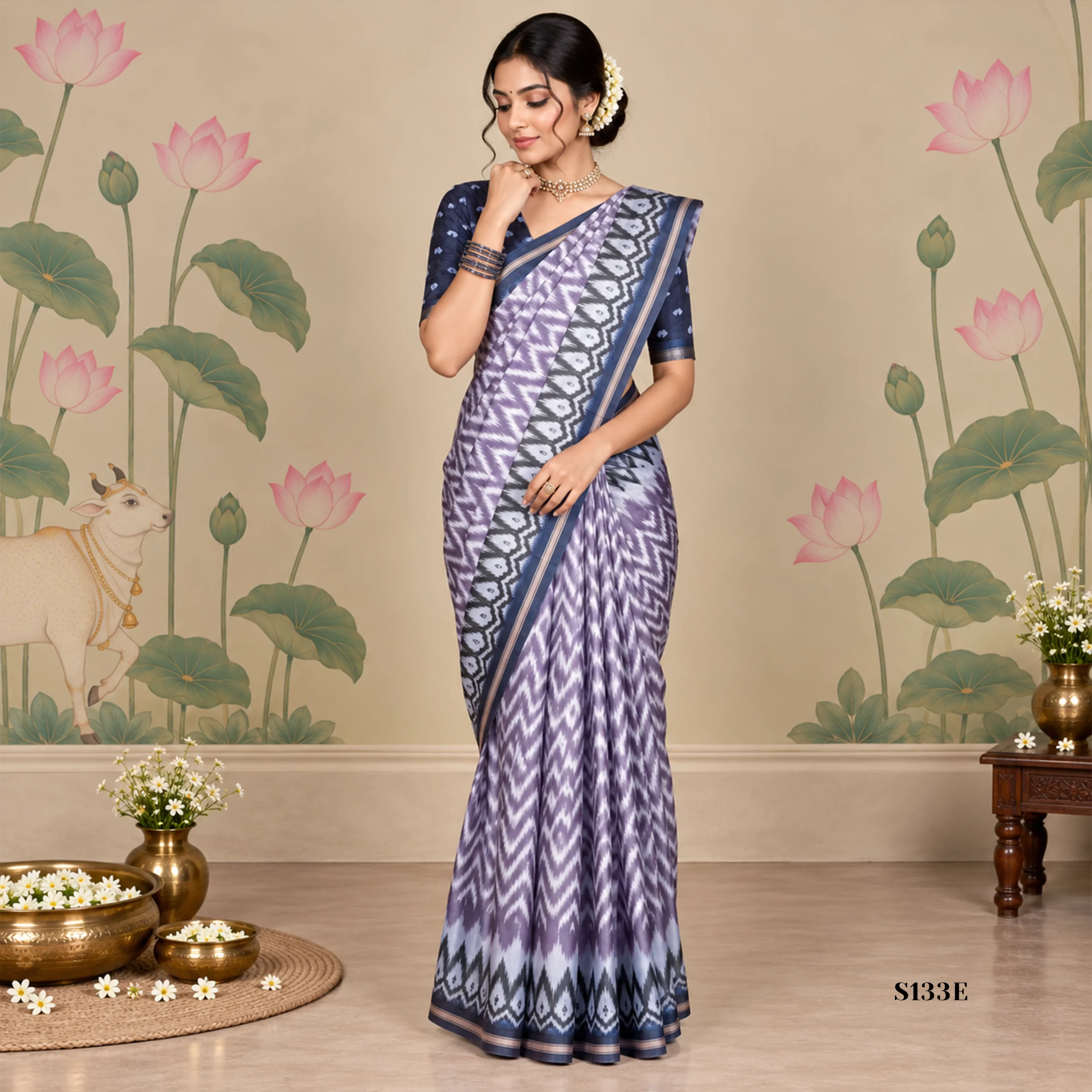 S133E Fancy Sarees - Image 1