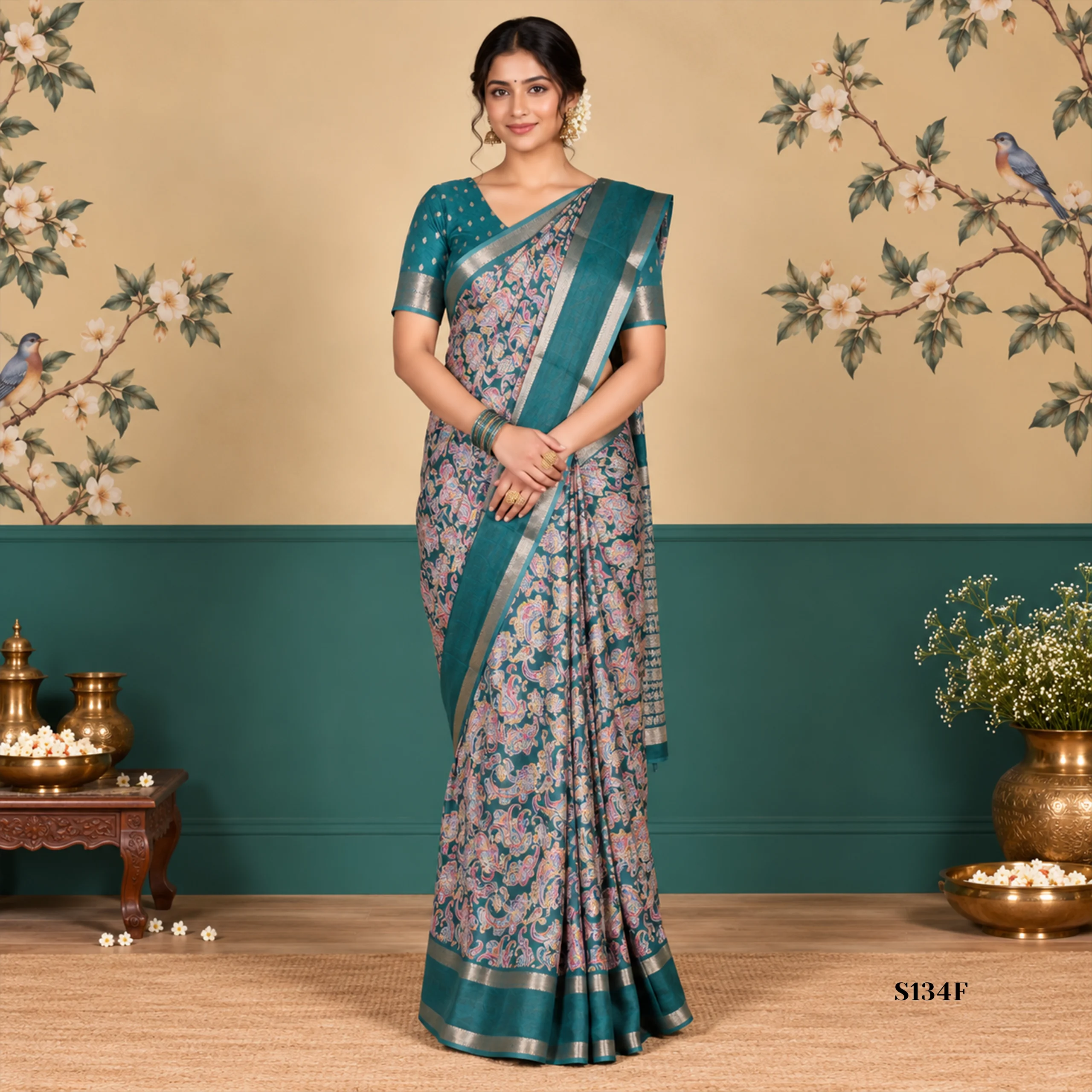 S134F Fancy Sarees - Image 1