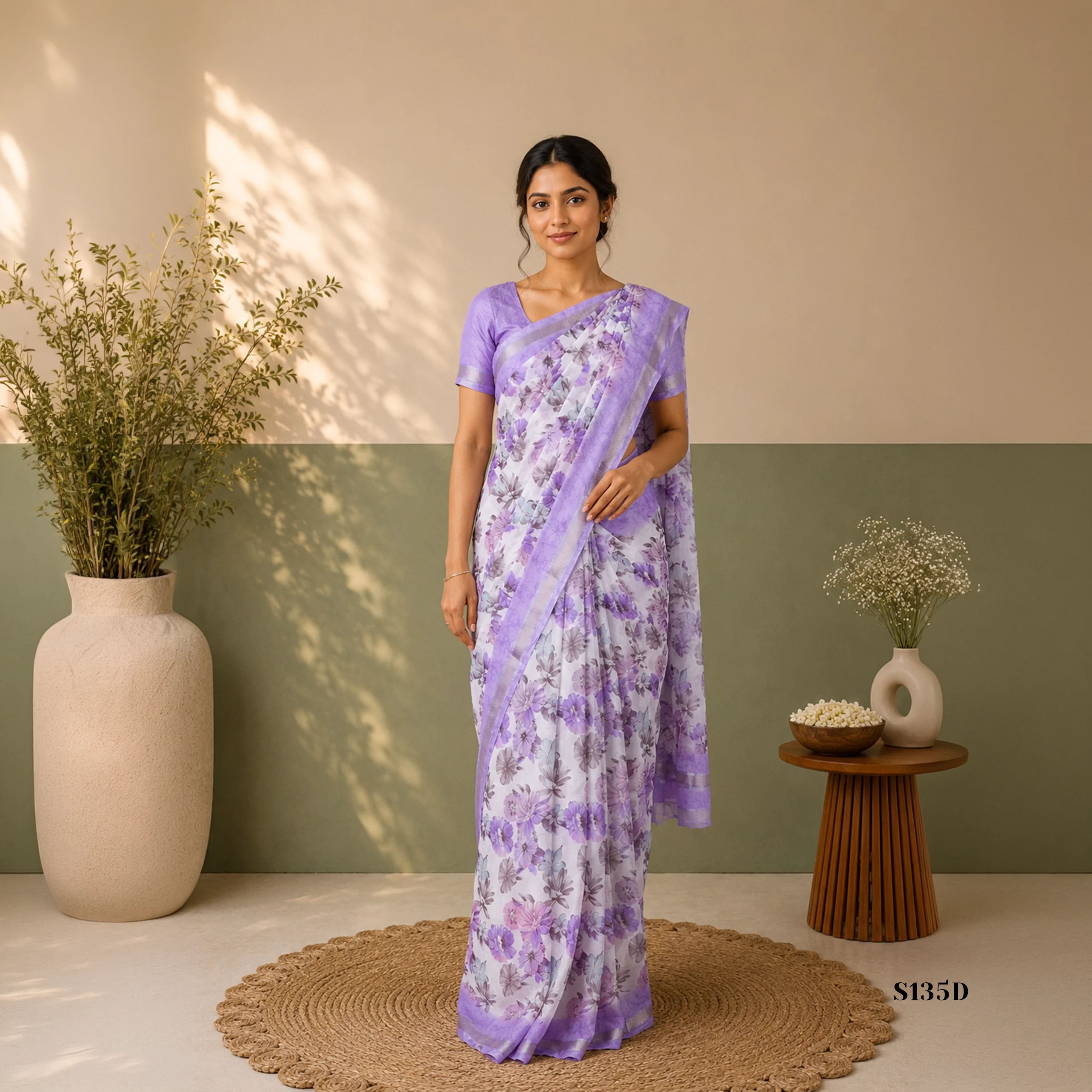 S135D Fancy Sarees - Image 1