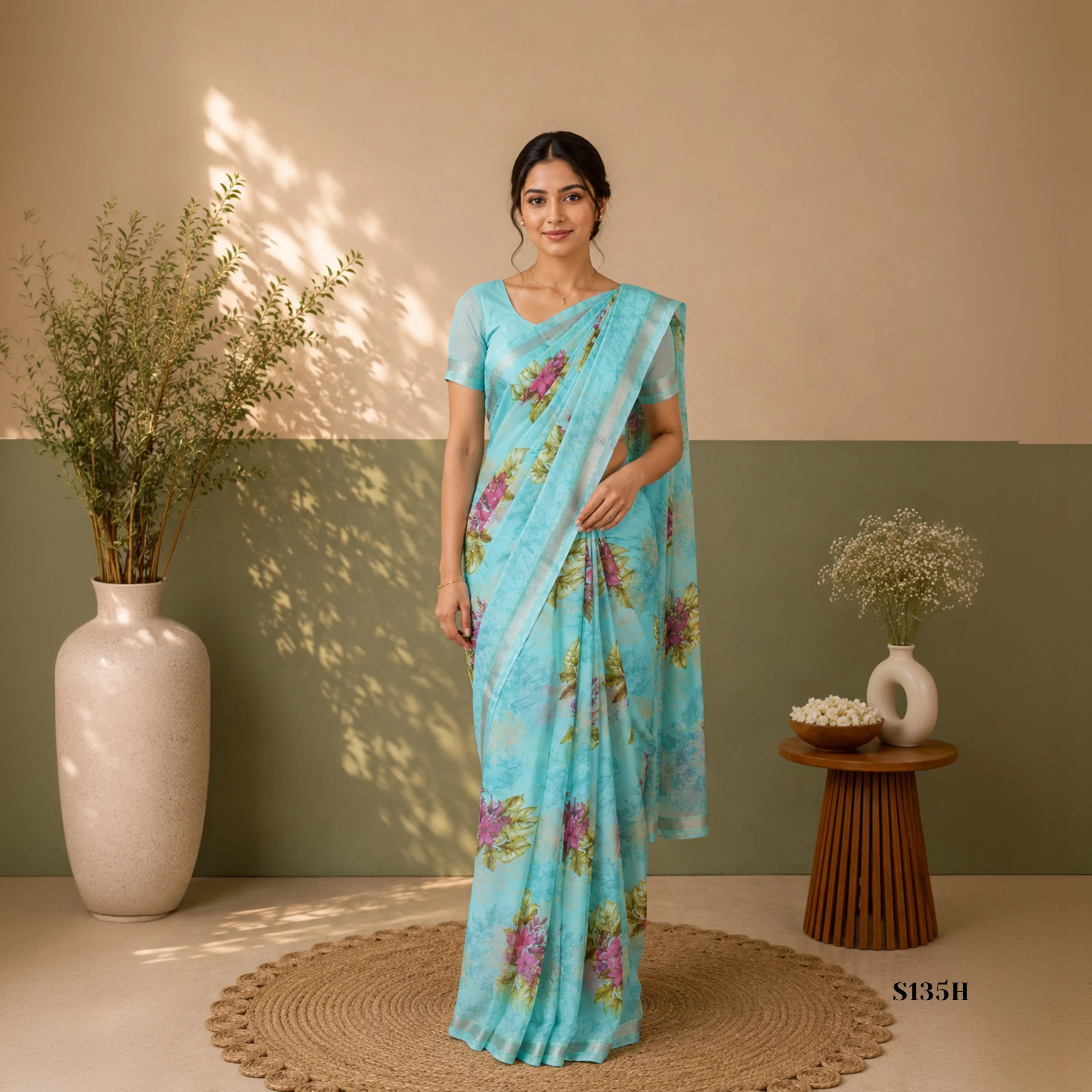 S135H Fancy Sarees - Image 1