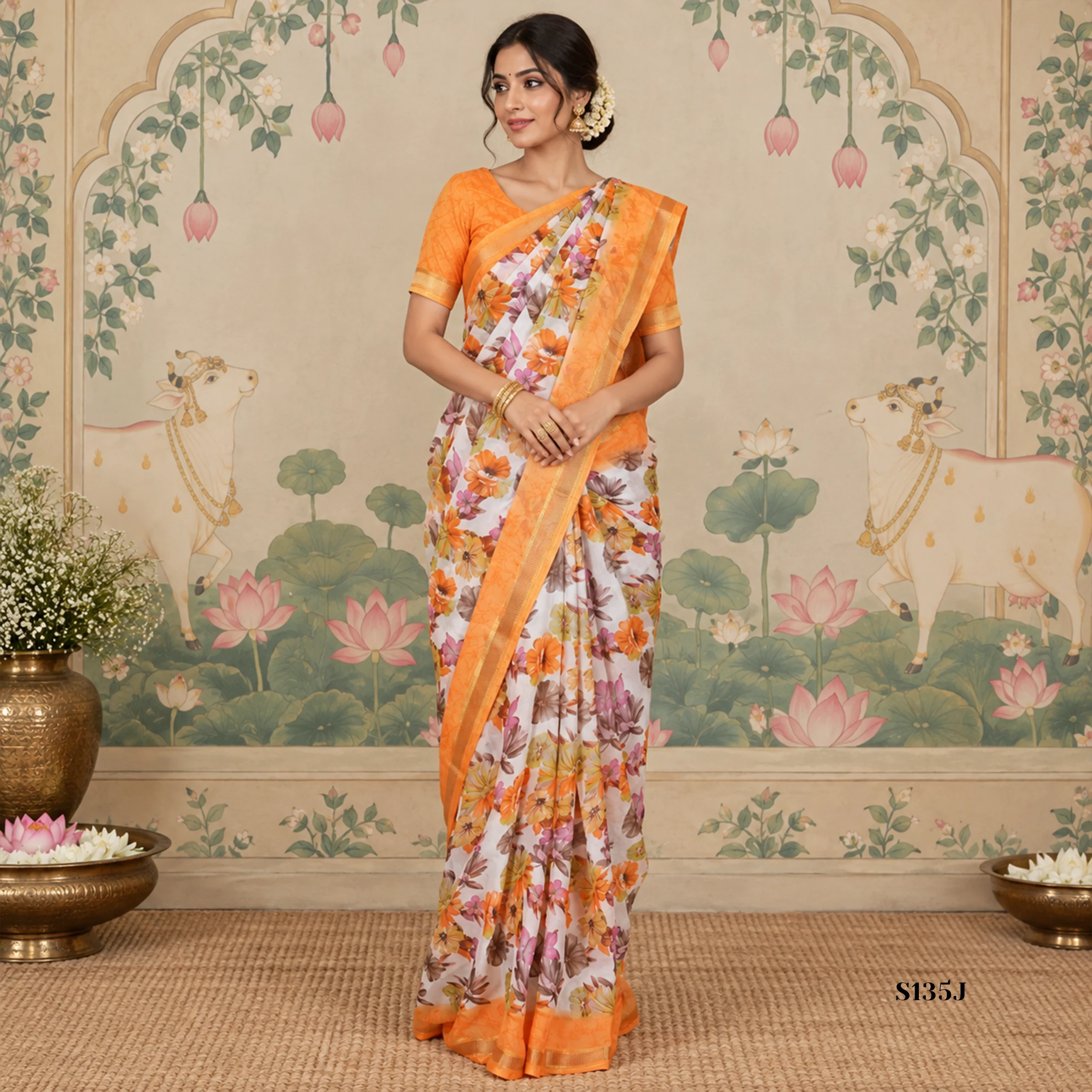 S135J Fancy Sarees - Image 1