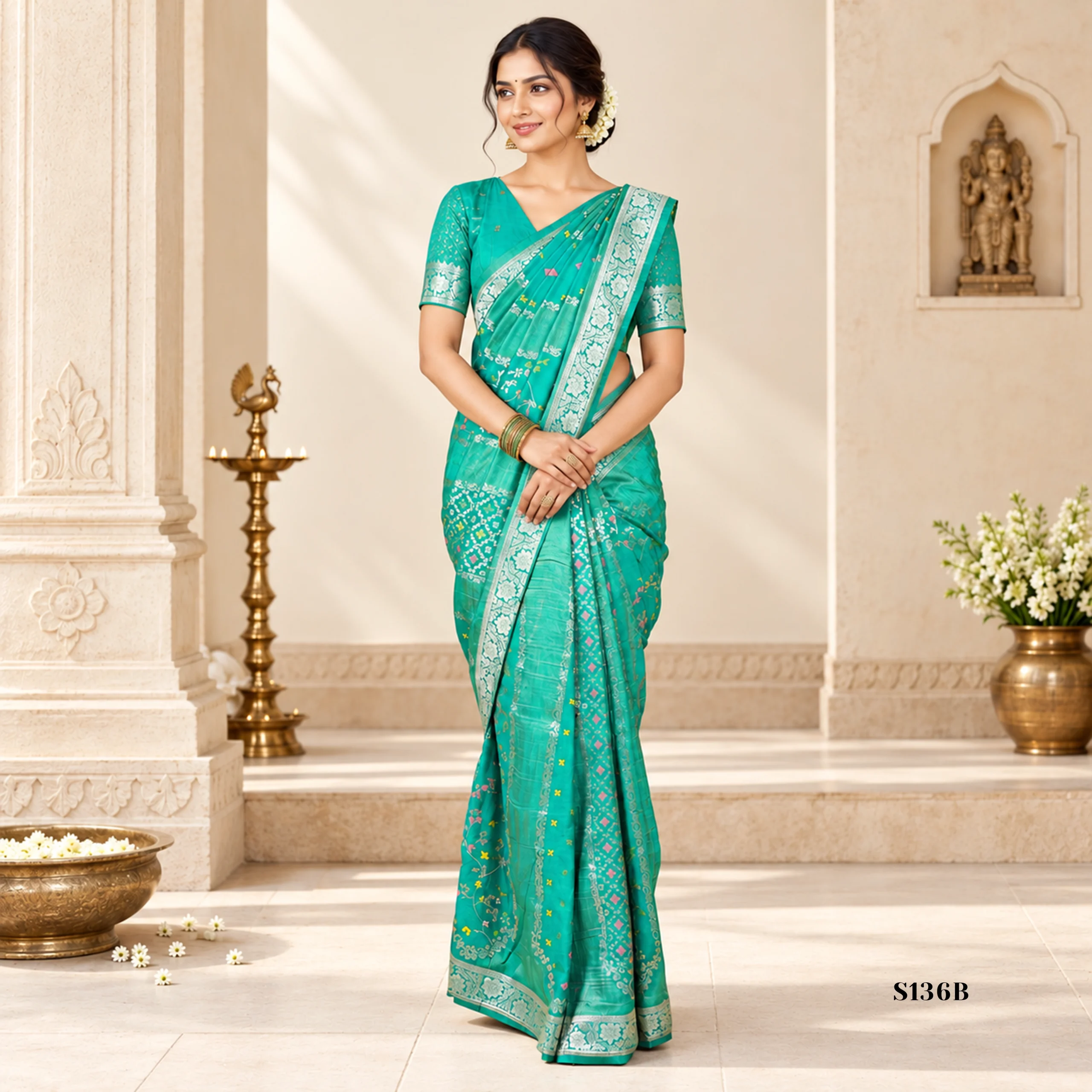 S136B Fancy Sarees - Image 1