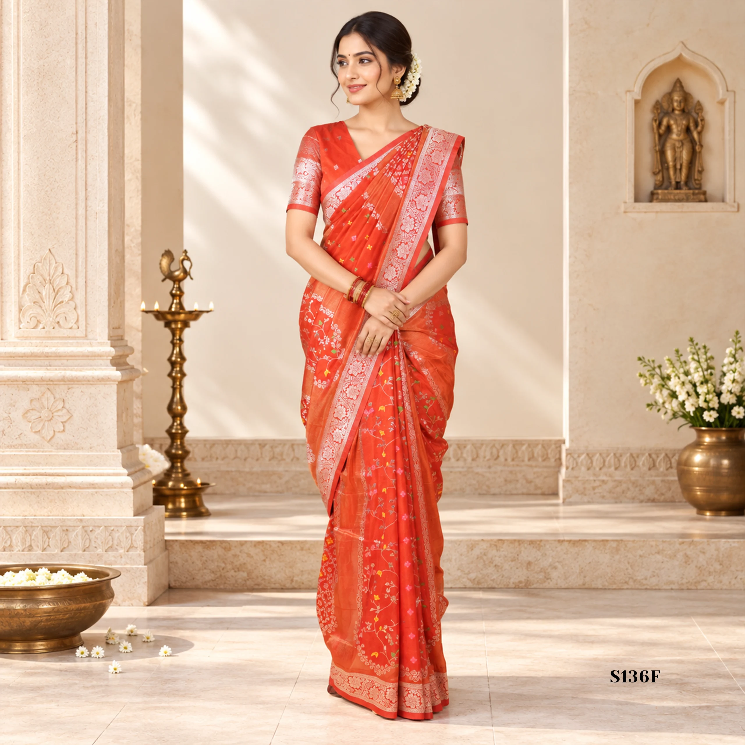 S136F Fancy Sarees - Image 1