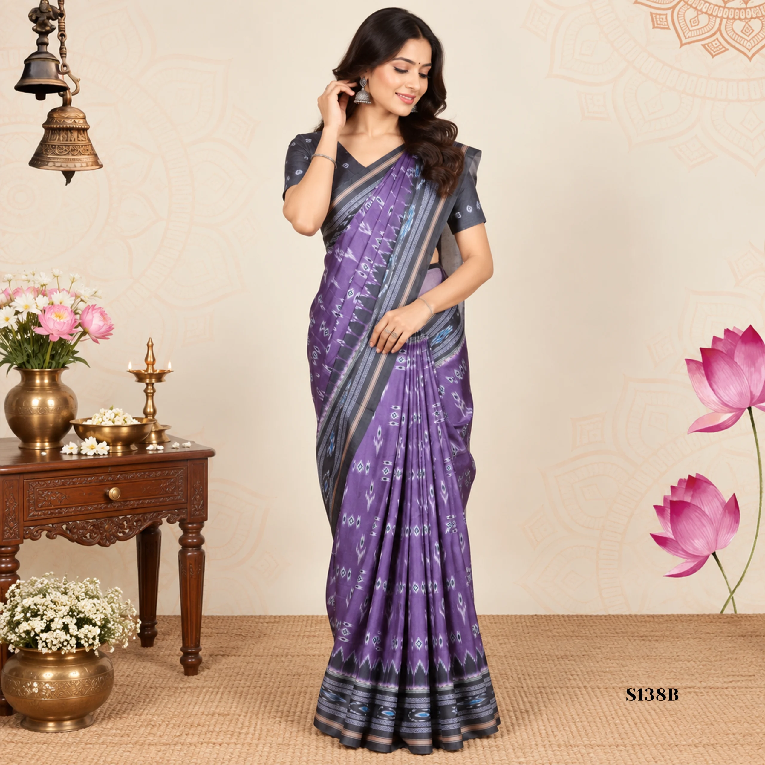 S138B Fancy Sarees - Image 1