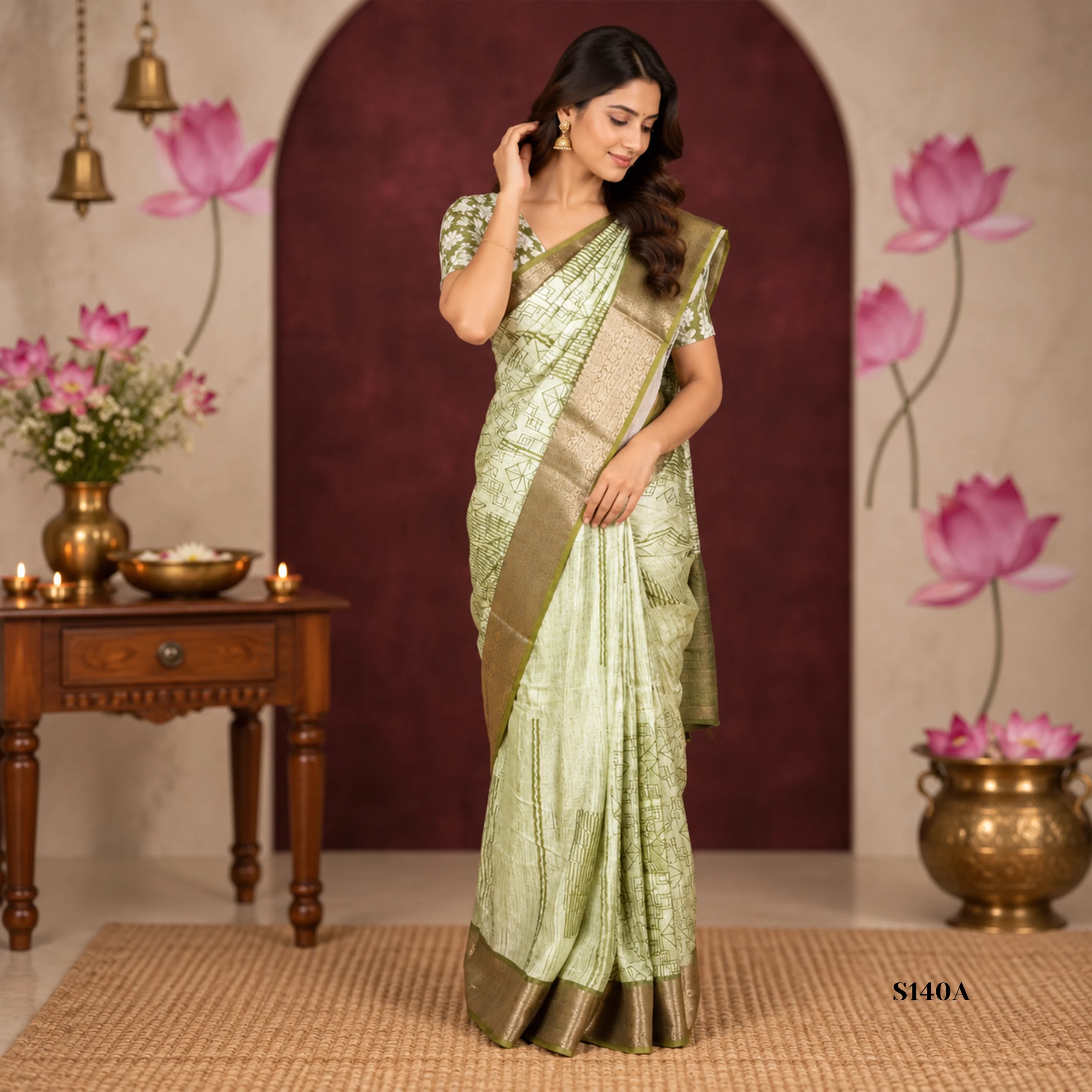 S140A Fancy Saree - Image 1
