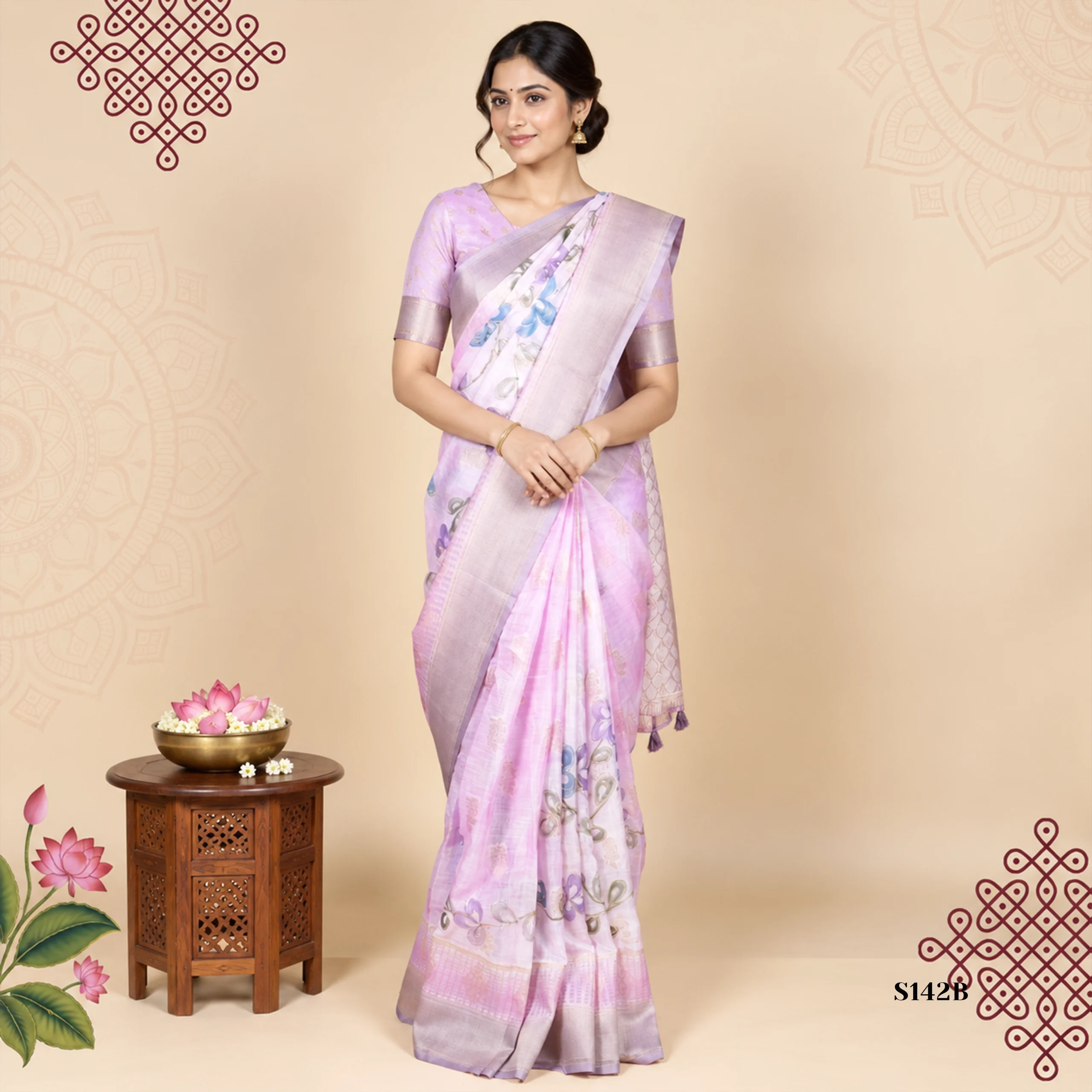 S142B Fancy Sarees - Image 1