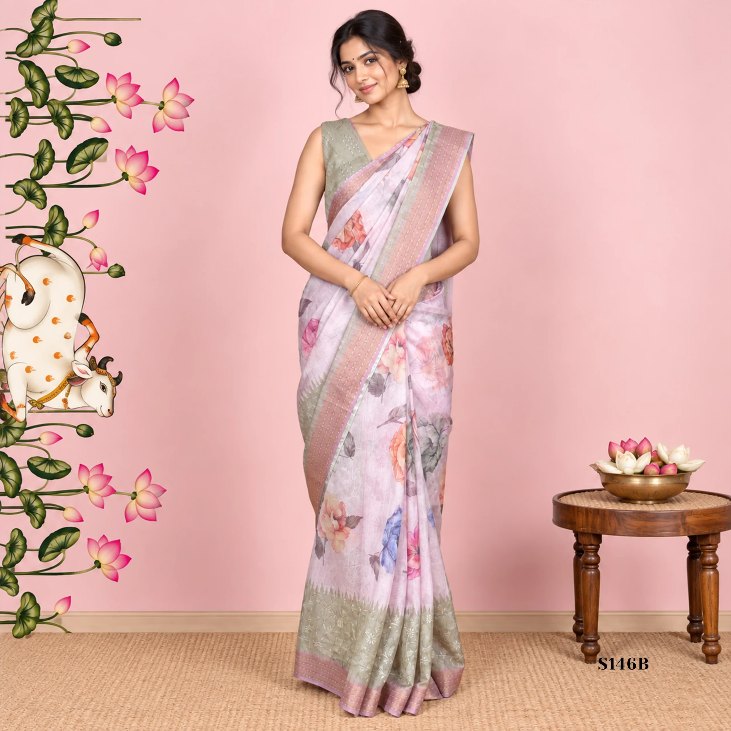 S146B0 Fancy Sarees - Image 1