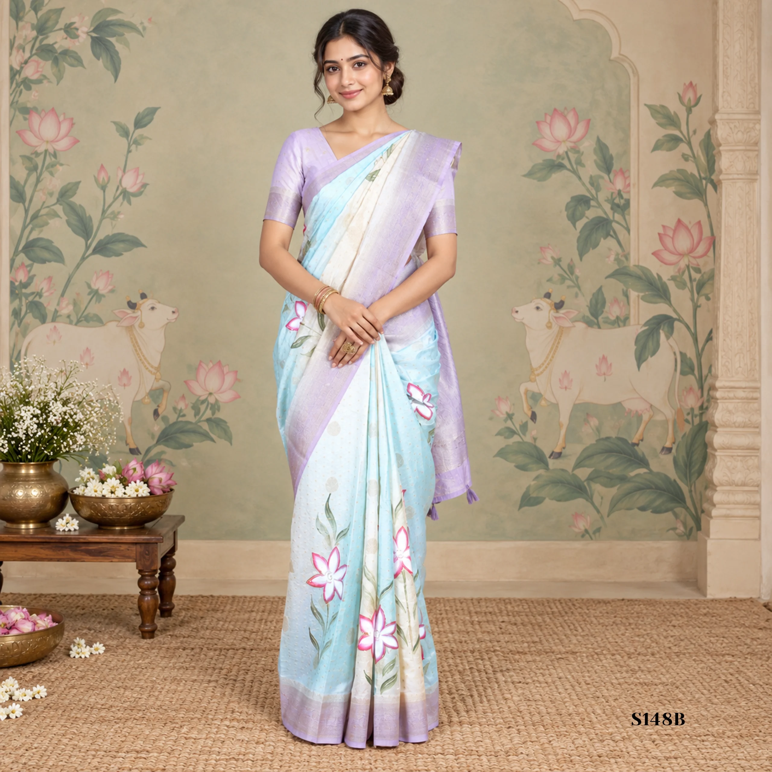 S148B Fancy Sarees - Image 1