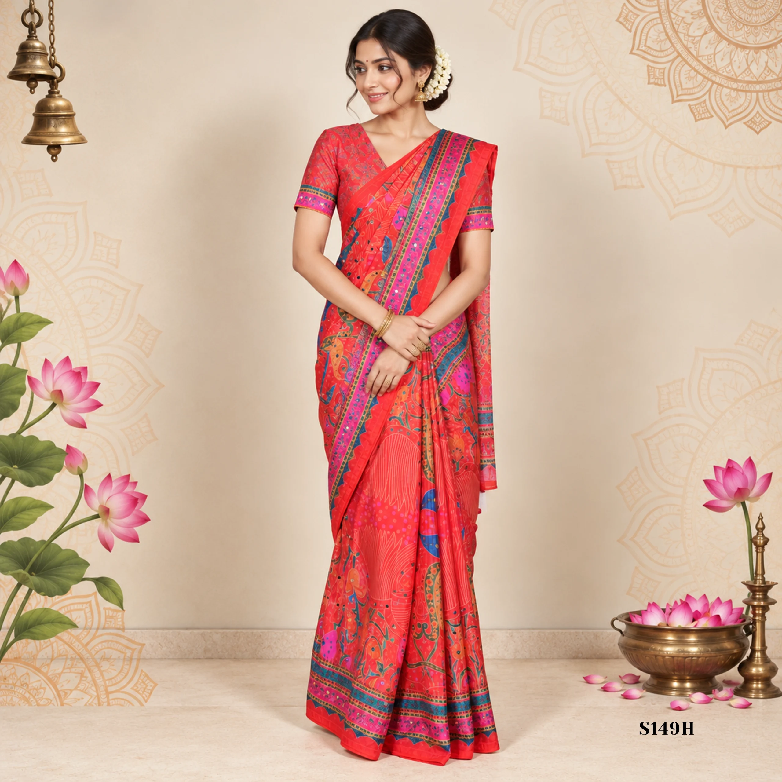 S149H Fancy Sarees - Image 1