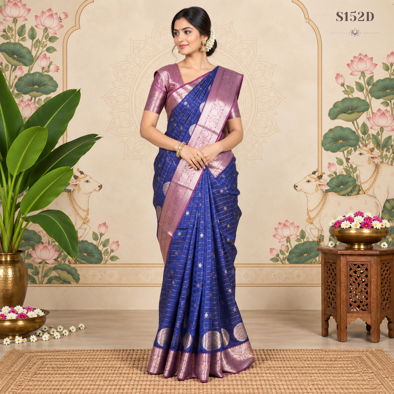 S152D (3) Fancy Sarees - Image 1