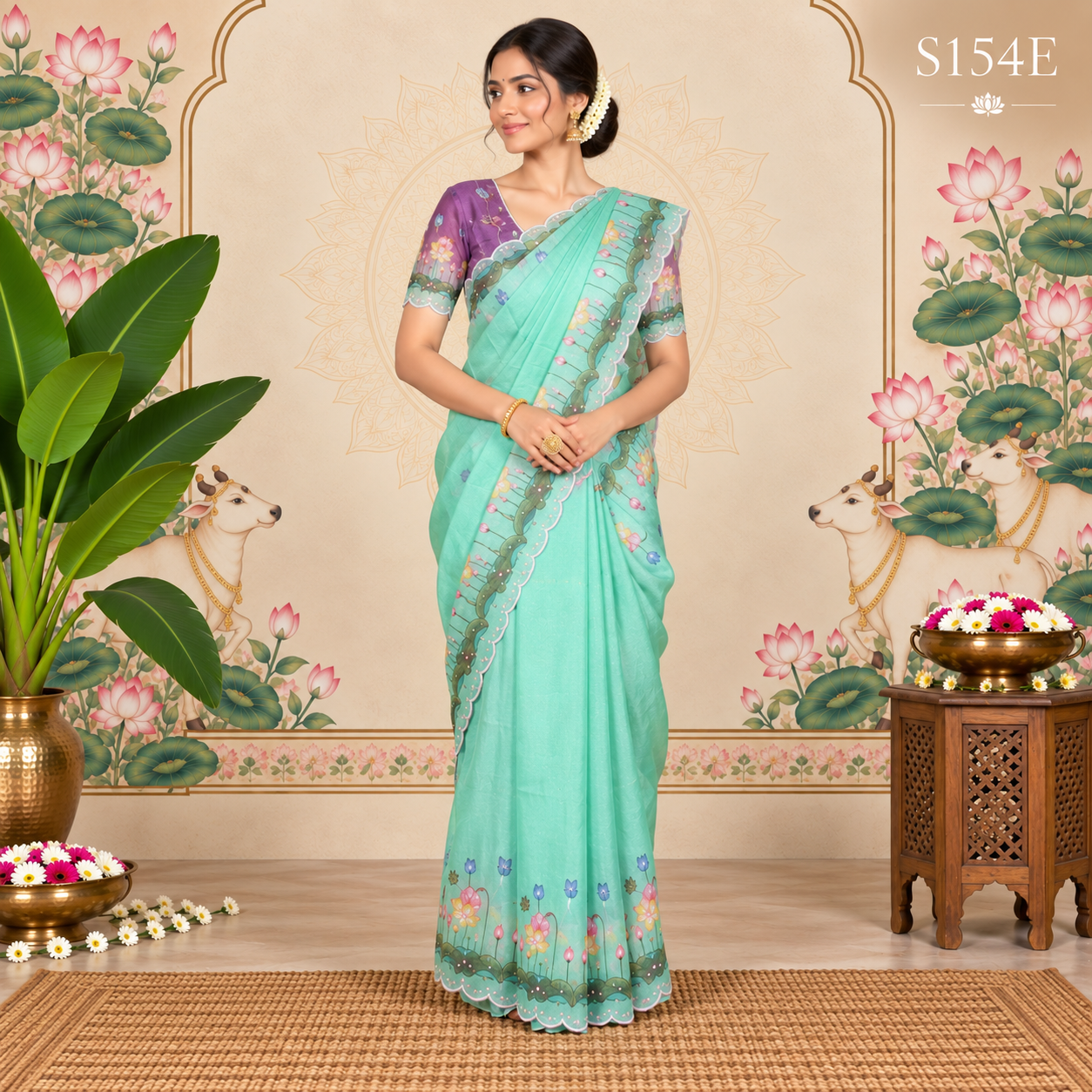 S154E (2) Designer Sarees - Image 1