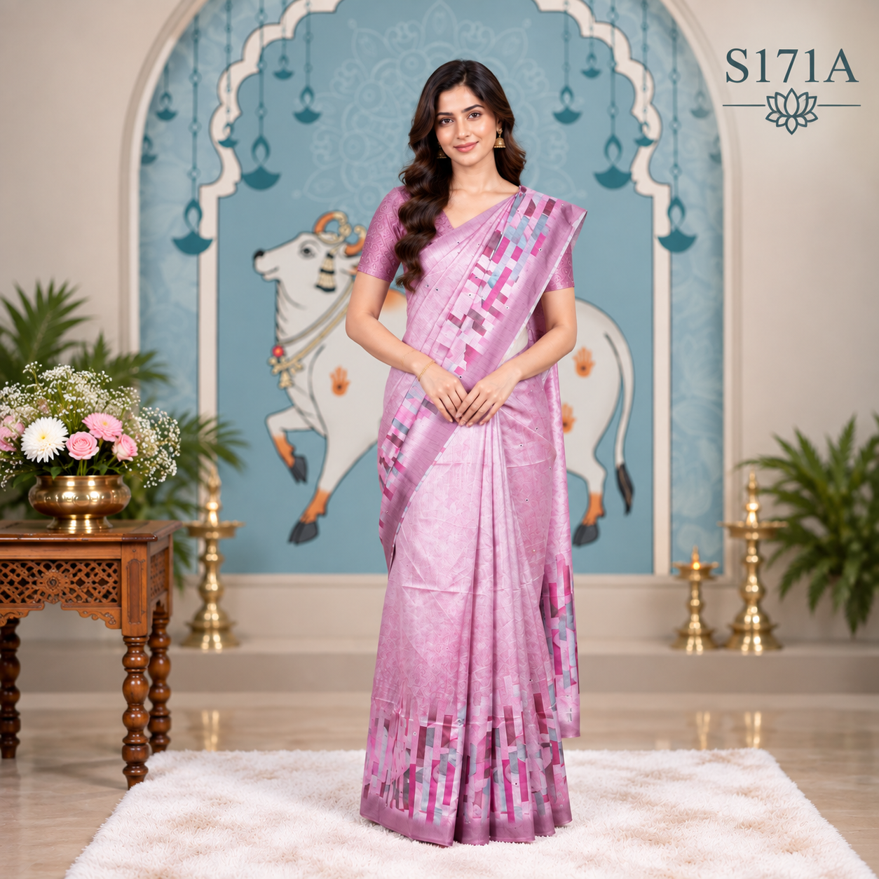 S171A (3) Fancy Sarees - Image 1