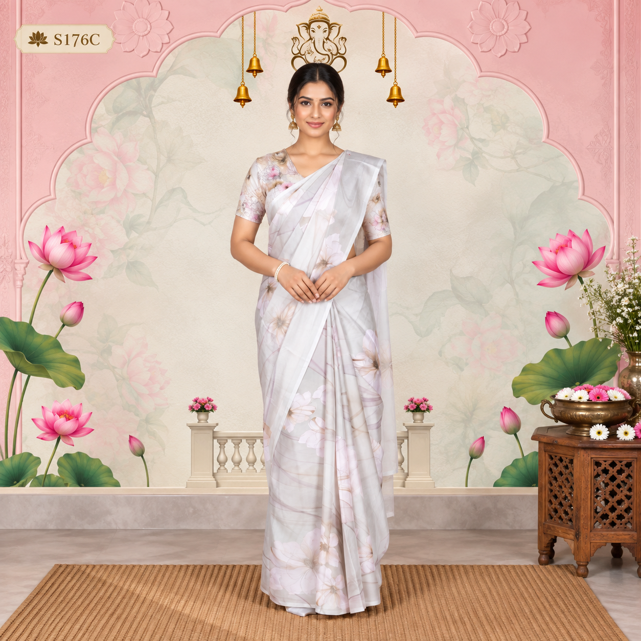 S176C(1) Fancy Sarees - Image 1