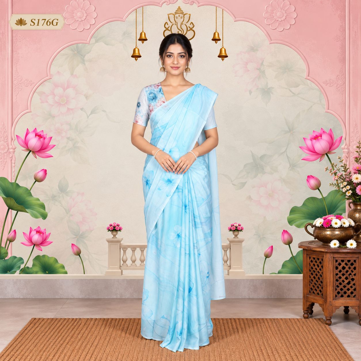 S176G(1) Fancy Sarees - Image 1