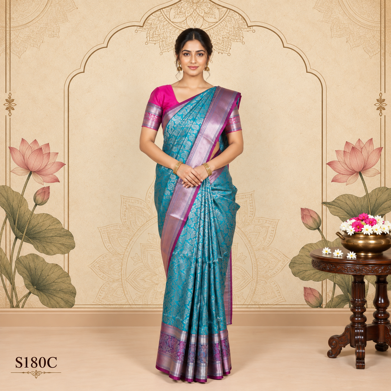 S180C (2) Rangoli Silk Sarees - Image 1