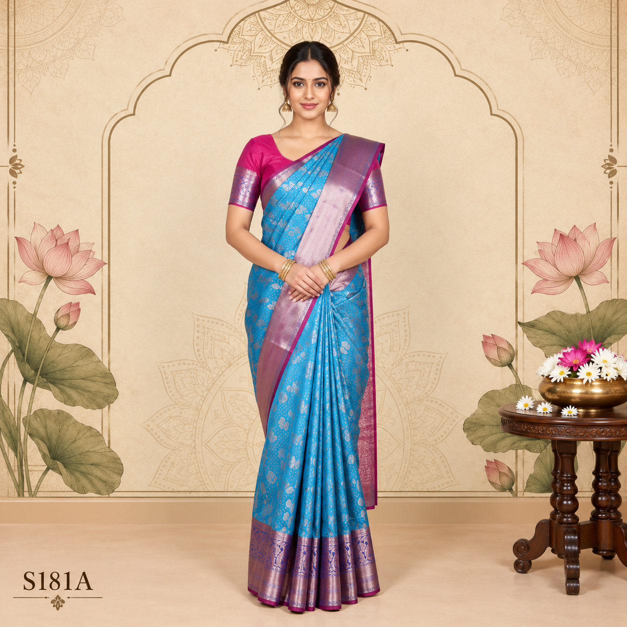 S181A (2) Rangoli Silk Sarees - Image 1