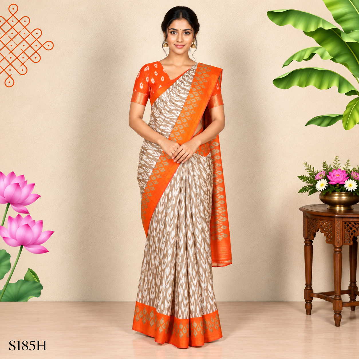 S185H (2) Fancy Sarees - Image 1
