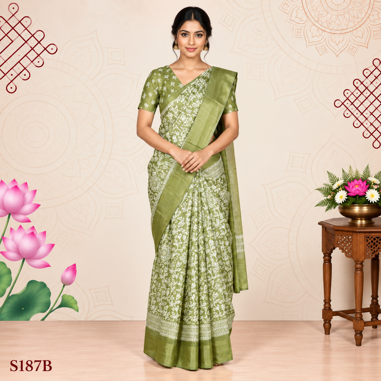 S187B(1) Fancy Sarees - Image 1