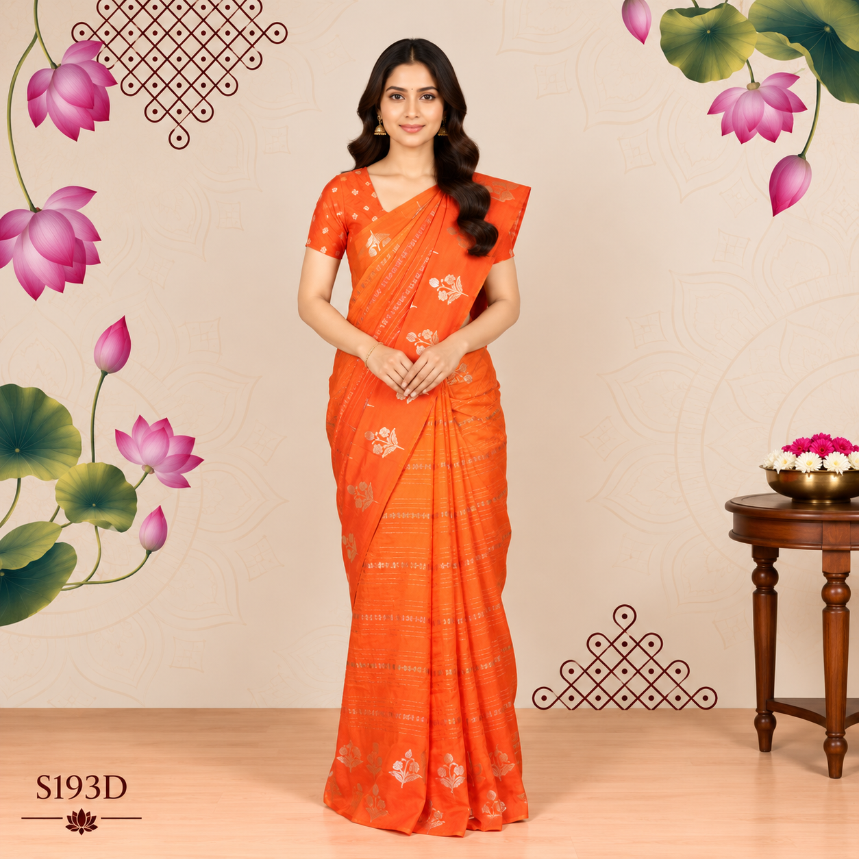 S193D(1) Mona Silk Sarees - Image 1