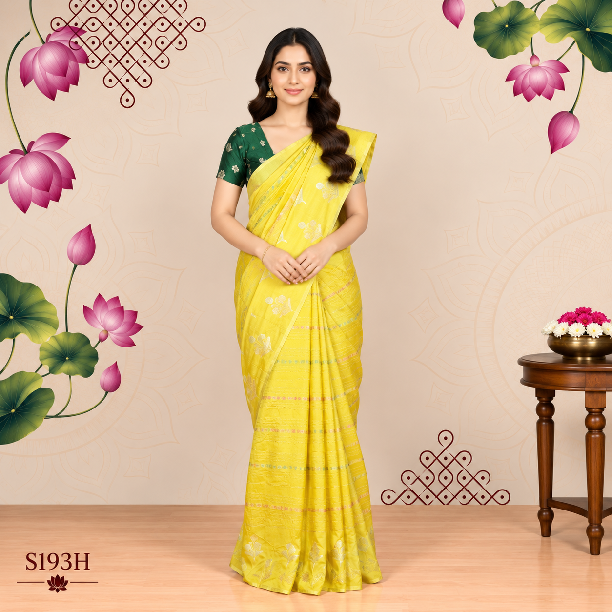 S193H(1) Mona Silk Sarees - Image 1