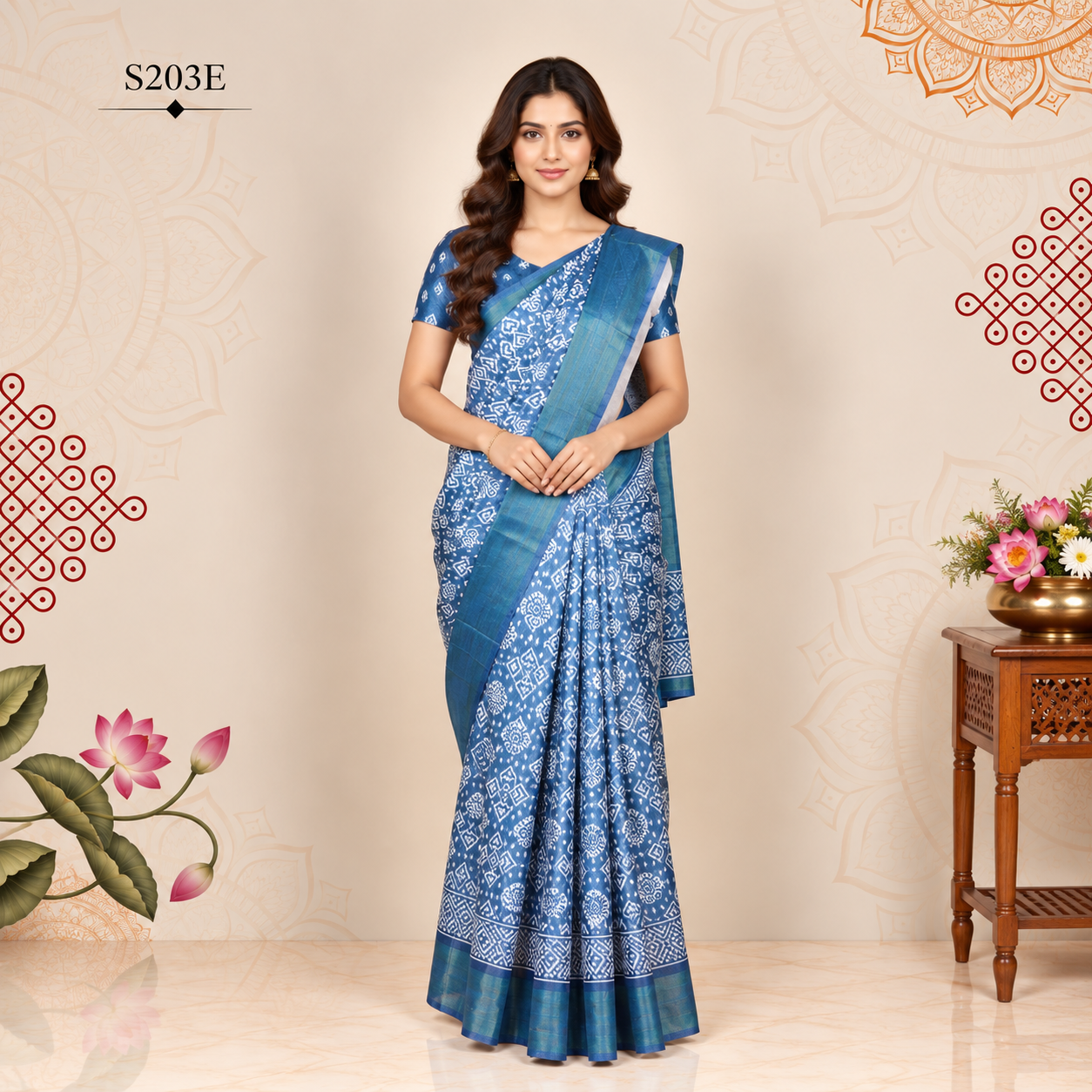 S203E(1) Fancy Sarees - Image 1