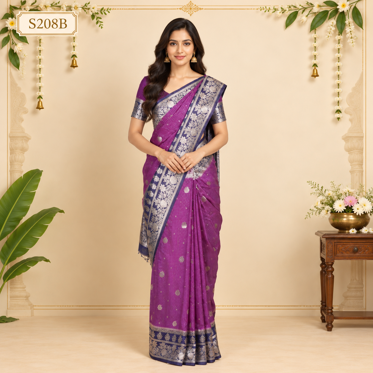 S208B(1) Fancy Sarees - Image 1