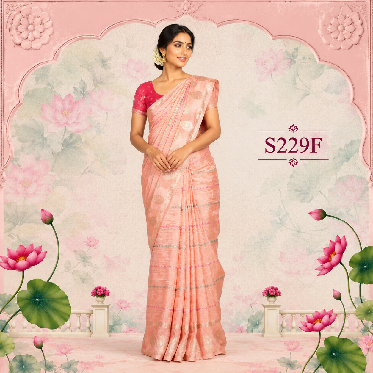 S229F(1) Mashru Silk Sarees - Image 1