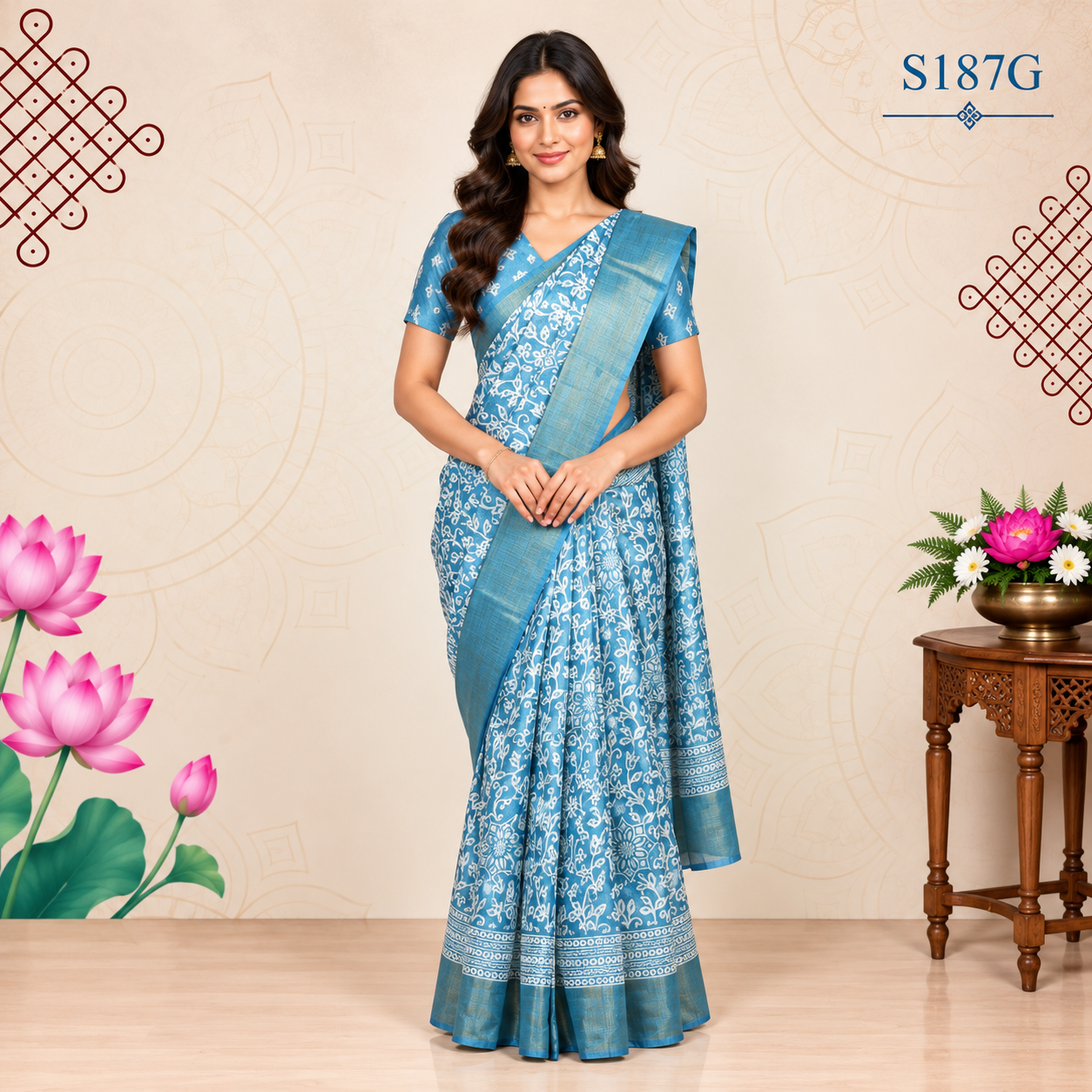 S187G(1) Fancy Sarees - Image 1