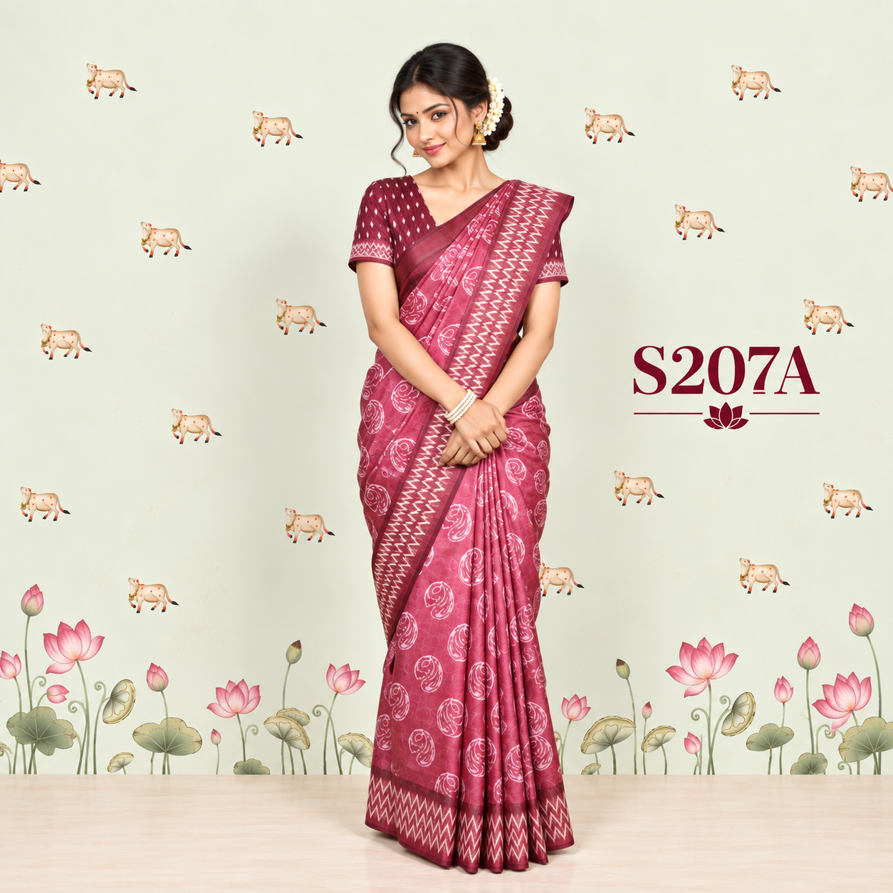S207A(1) Fancy Sarees - Image 1