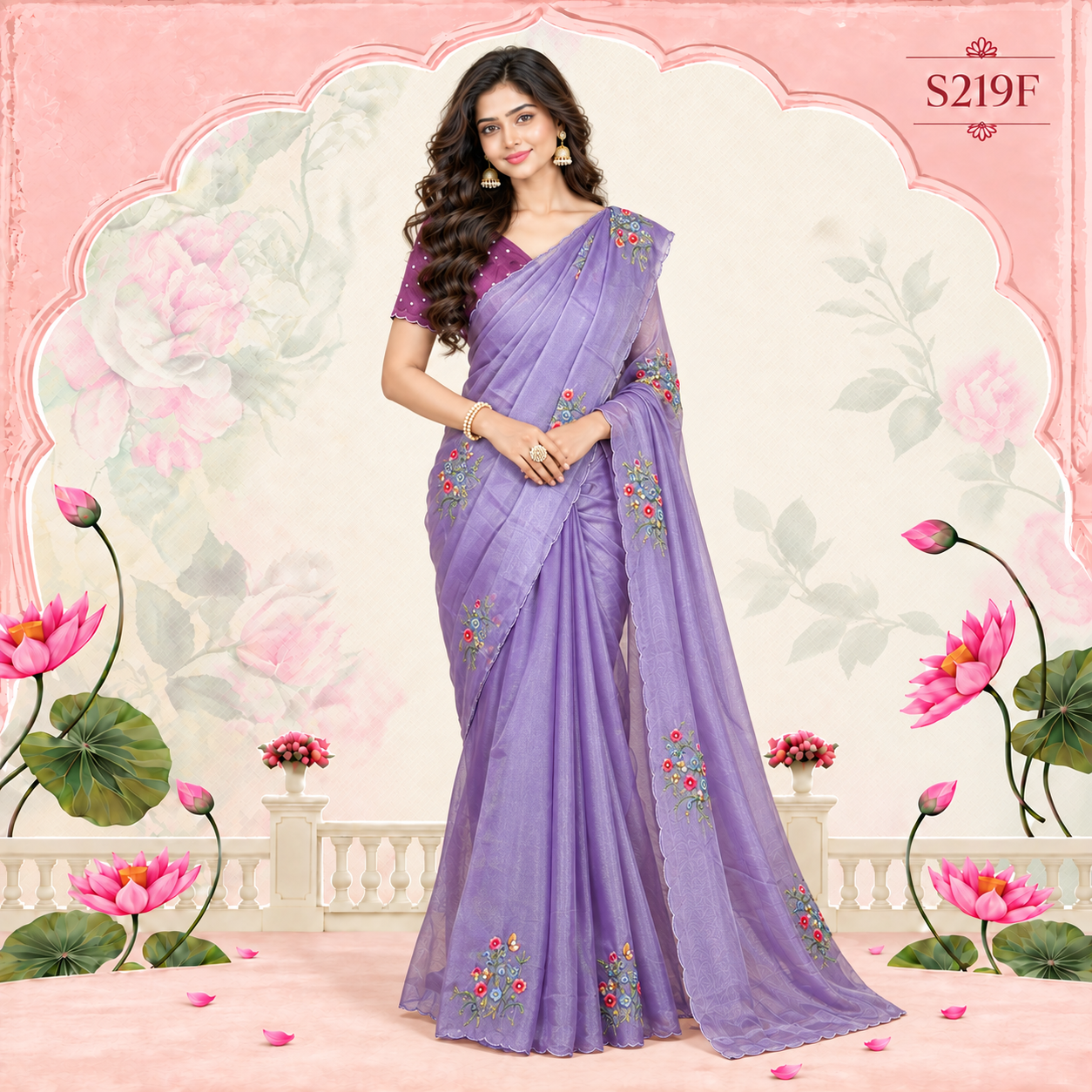 S219F(1) Designer sarees - Image 1