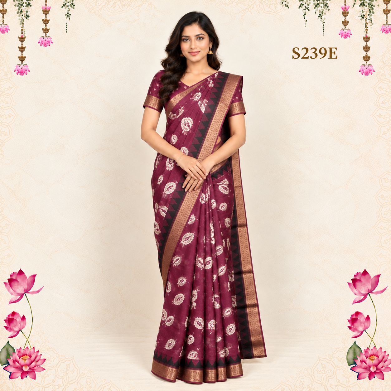 S239E(1) Fancy Sarees - Image 1