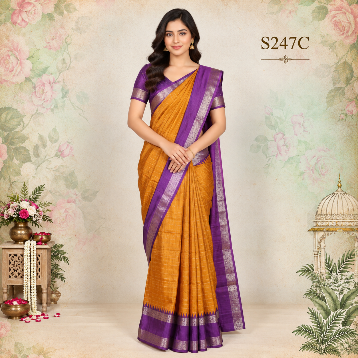 S247C(1) Fancy Sarees - Image 1