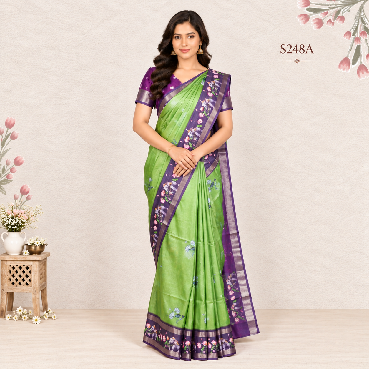 S248A(1) Fancy Sarees - Image 1