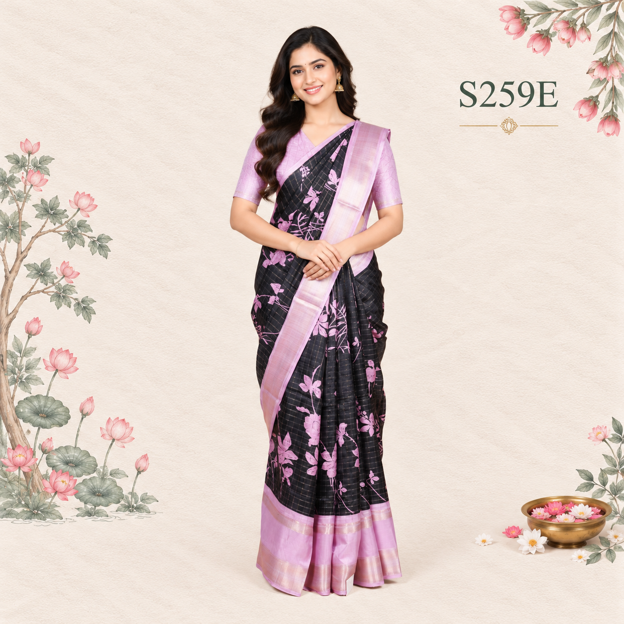 S259E(1) Fancy Sarees - Image 1