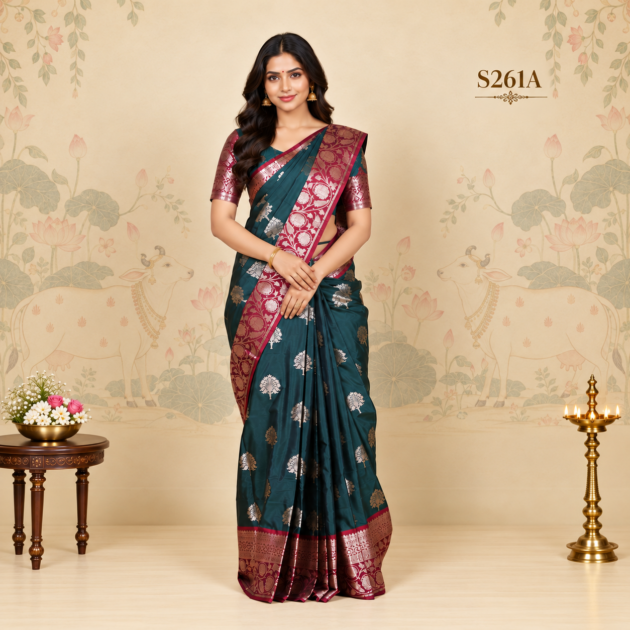 S261A(1) Fancy Sarees - Image 1
