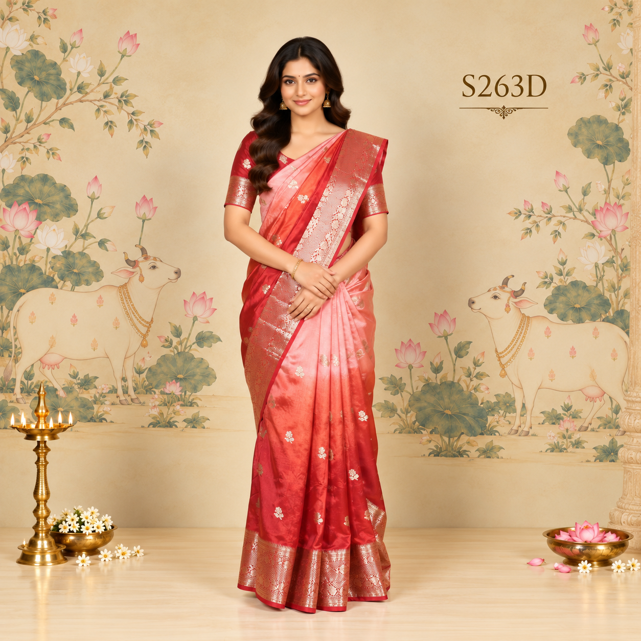 S263D(1) Banarasi Silk Saree - Image 1