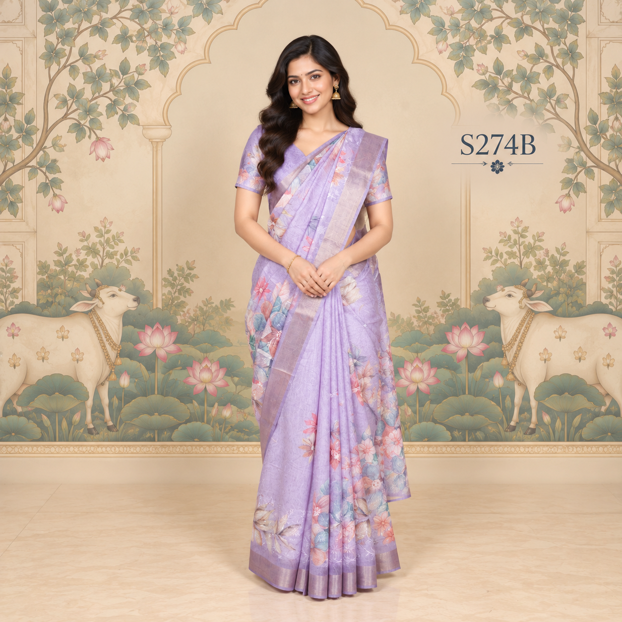 S274B(1) Fancy Sarees - Image 1