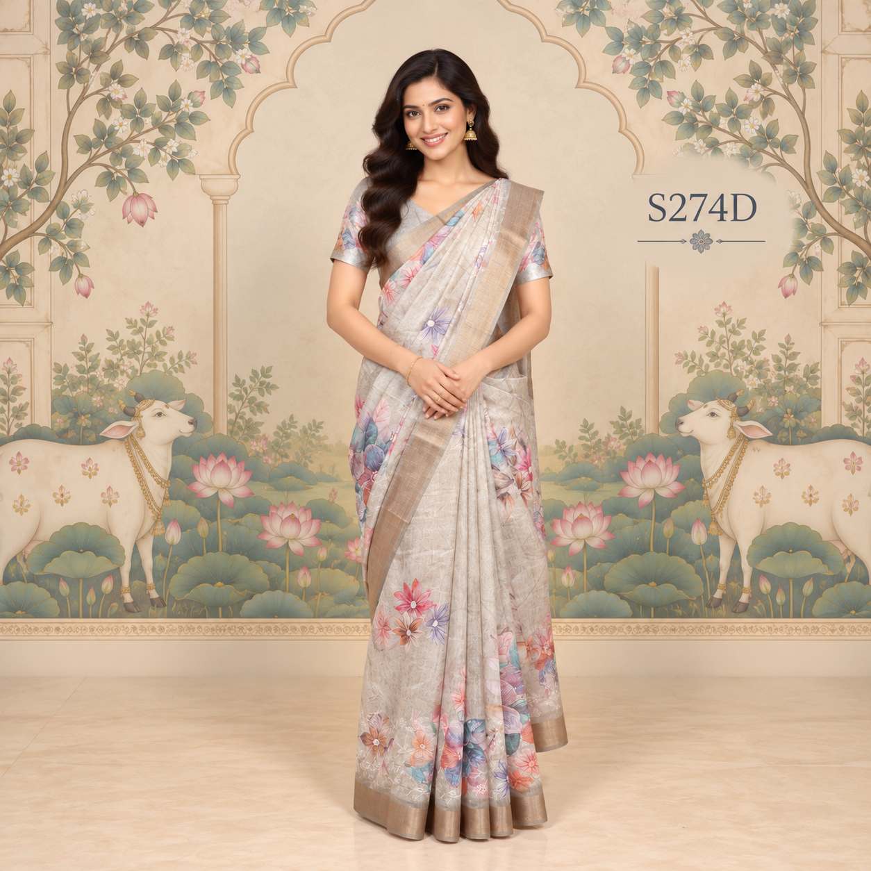 S274D(1) Fancy Sarees - Image 1